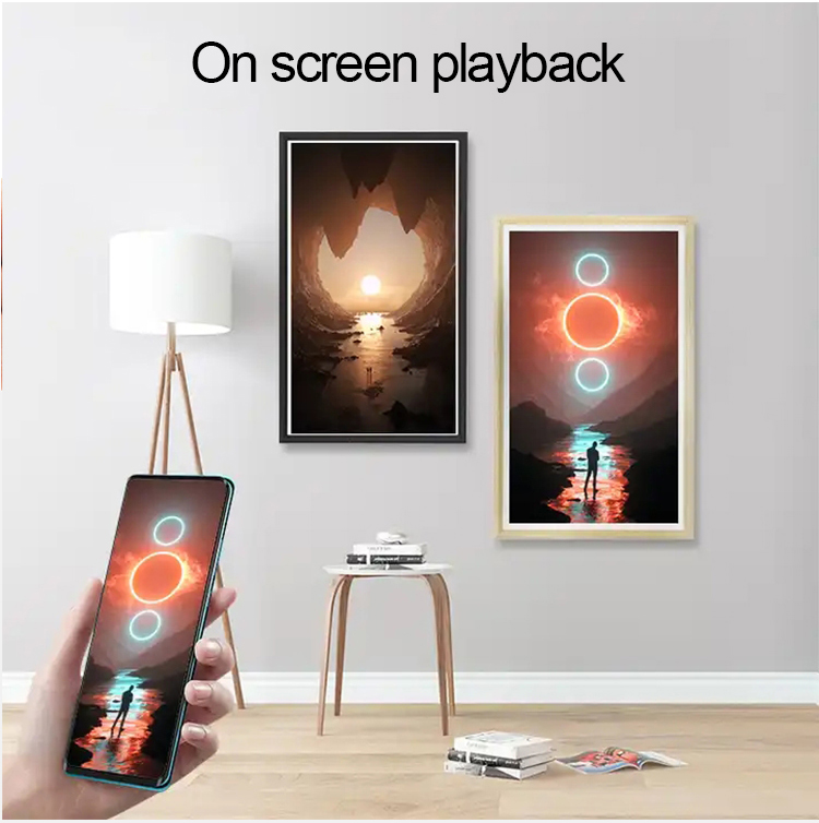 Signage lcd игрока рекламы деревянной рамки 32 дюйма 43 дюйма 55 дюймов