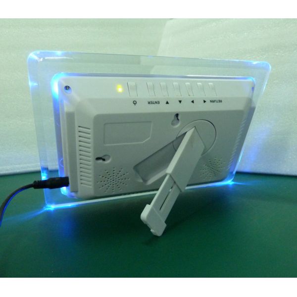 1024x600p Resolution LCD Digital Photo Frame Transparent Acrylic For Decoration