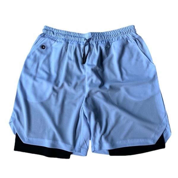 Chemical Fiber Blending Men's Elastic Waist Shorts for Quick Dry and Custom Print