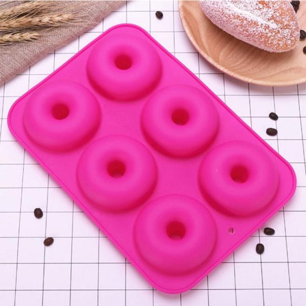 O bolo livre do silicone da cavidade 120g 6 de BPA molda para a cozinha