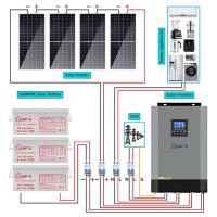 le système solaire Kit Solar Panel d'hybride de 5000w 10000w a placé outre de la grille 15kw 10kw 5kw