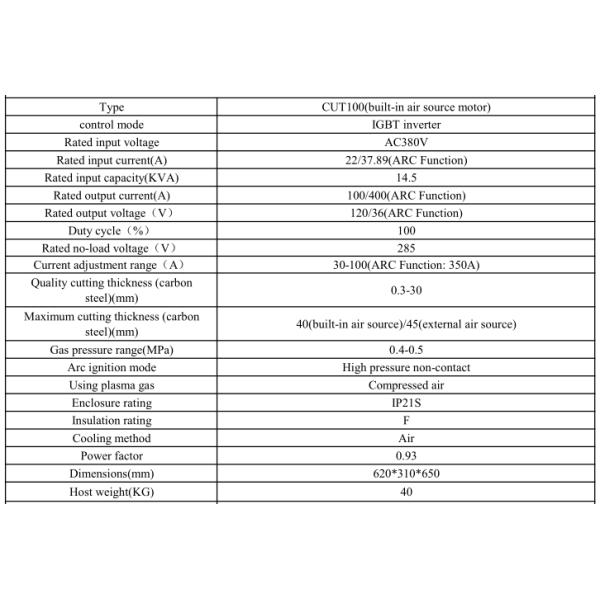 40Kg 350A Harbor Freight Plasma Cutter With Built In Air GOWELLDE