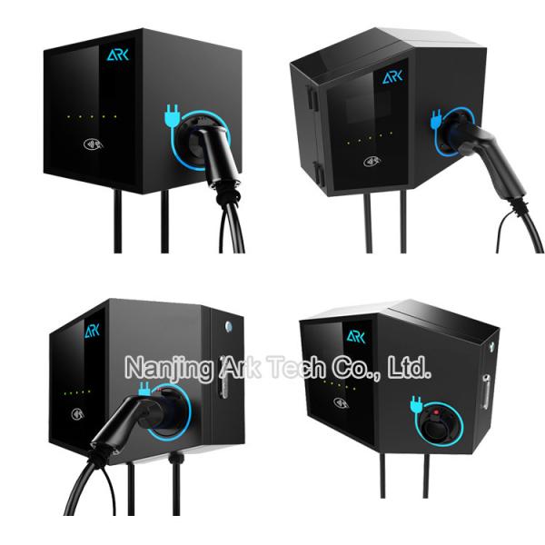 Fase monofásica comercial preta de estações de carregamento do veículo elétrico 7KW