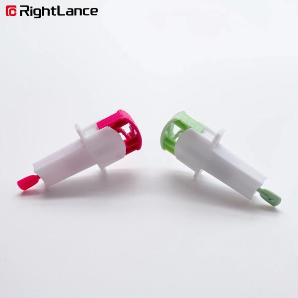 28G 1.5mm Safety Blood Lance Disposable Safety Lancets Red White
