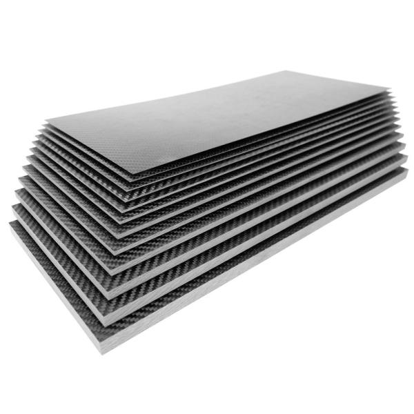 Lightweight Carbon Fiber Plate Twill Weave Carbon Fiber Panel Glossy or Matte Finish (200 X 300 mm or 7.8 X 11.8 Inches)