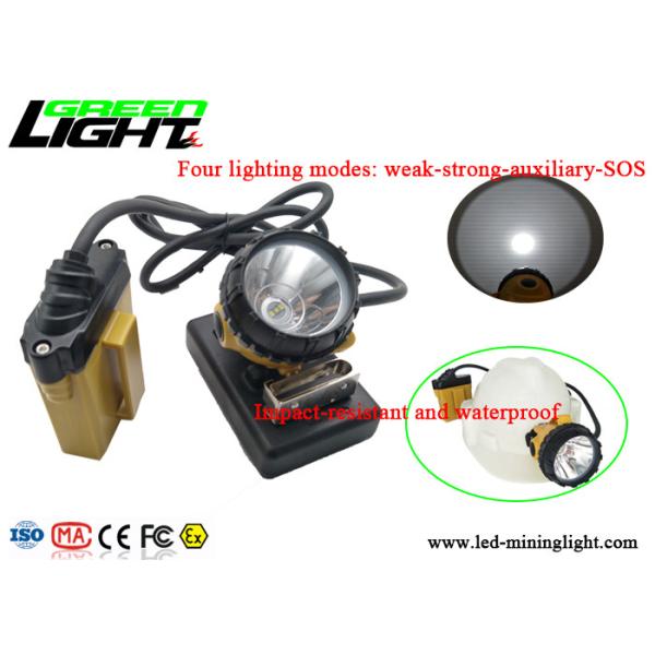 25000lux Afety Wire Cap Led Mining Lamp , High Intensity Light Flashing Cap Light