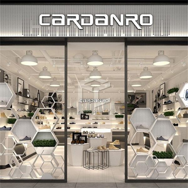 Ботинки печати ODM 3D хранят MDF дизайна дисплея 16mm обувают стеллаж для выставки товаров