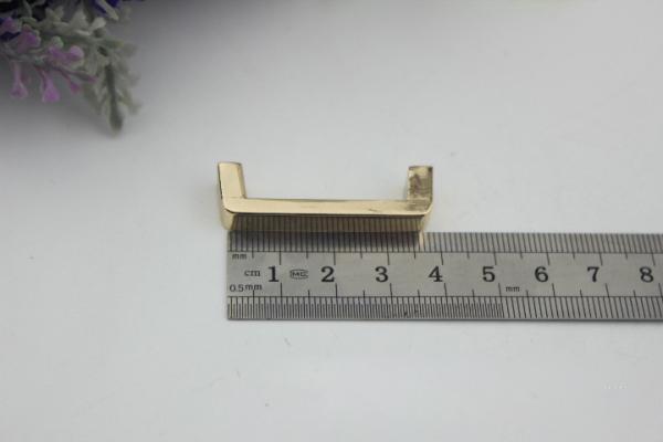 Bag accessories nickel color 31 mm zinc alloy metal arch bridge with hanging plating
