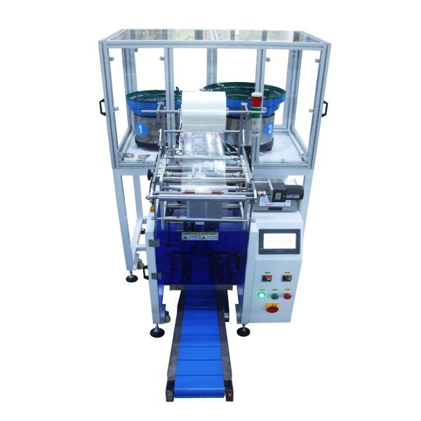 New Automatic Hardware Bolt Nail Screw Counting Toy Spare Parts Sachet Packing Machine With Two Vibrator Bowl