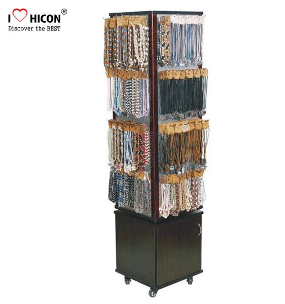 Custom Floor Fine Boutique Jewelry Displays And Supplies With Caster