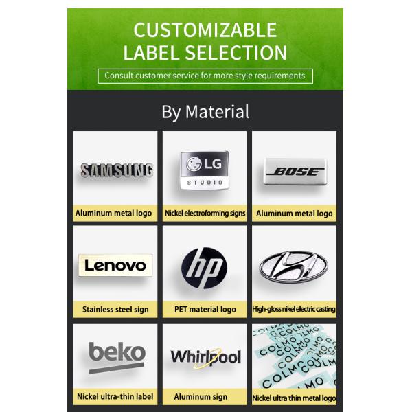 Eco-Friendly Self-Adhesive Back Glue Logo for Packaging Printing and Small Trademark