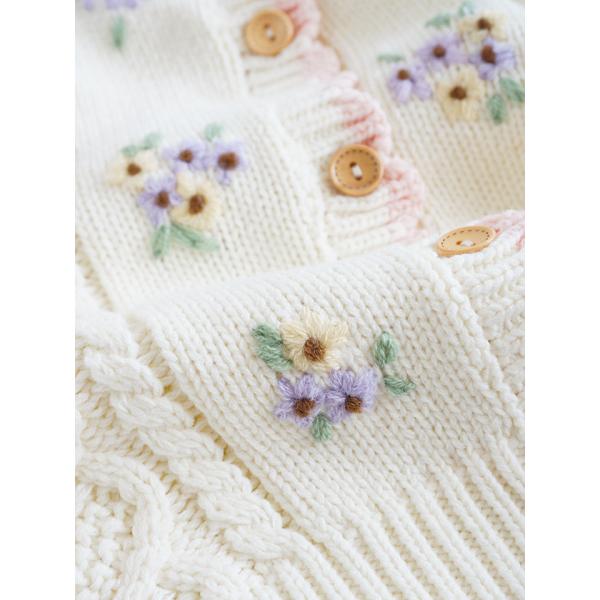 2023 spring and autumn hot sale sweet and lovely solid girls knitted sweater cardigans