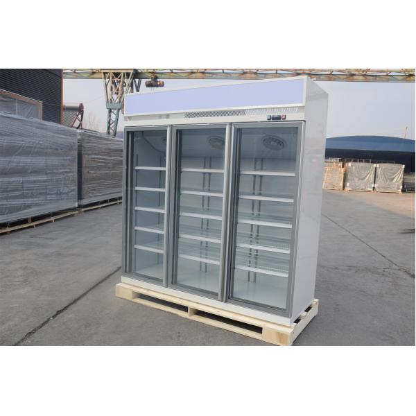 Замораживатель хладоагента Р290 коммерчески чистосердечный дверь 3 стекел для мороженого замороженной еды