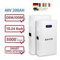 Lifepo4 48v 200ah Batterie au lithium-ion 10kw Stockage d'énergie Batterie solaire
