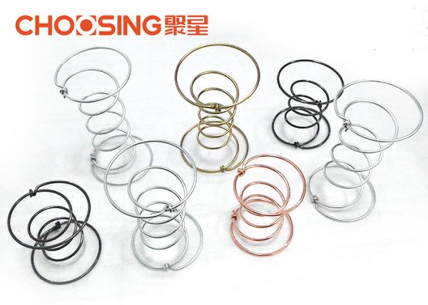 Excellent Strength Sofa Coil Springs 4 - 11 Turns Silver Color Customized Dimensions