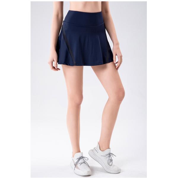 Высокий эластичный женский теннис обходит соединенную сетку с внутренними карманами играет в гольф юбки