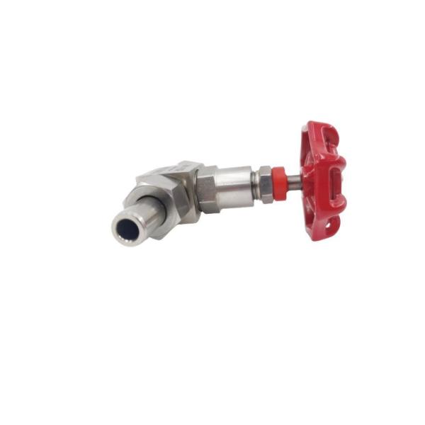 Industrial PTFE Stainless Needle Valve DN25 SS316 Straight Through Type at Affordable