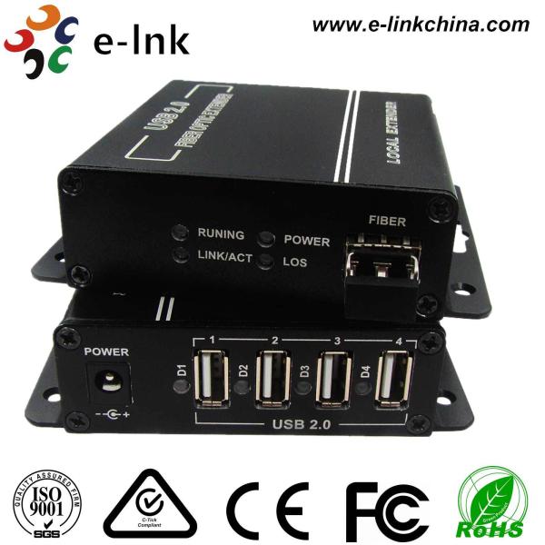 4 Port USB 2.0 Fiber Extender