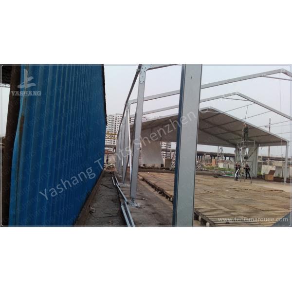 Sliding Gate Logistics White Industrial Canopy Shelter Outside Storage Tent