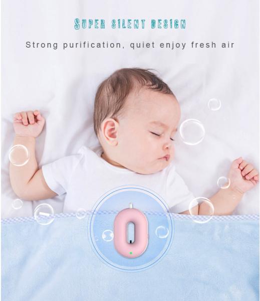 UV Portable Mini Air Purifier Necklace 5V FCC Personal Ionizer