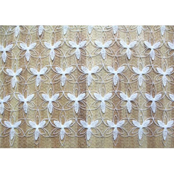 Diamond Mesh based Crown Style Embroidery Lace Fabric Crown for Women's Clothes