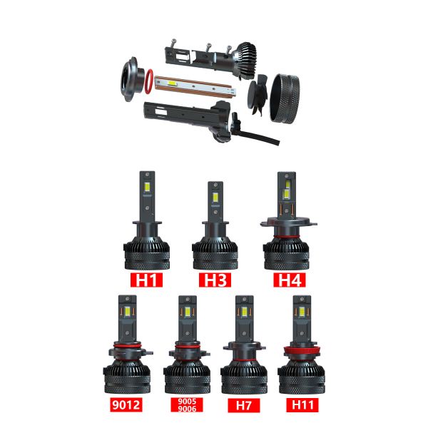 Plug And Play High Power Led Headlight For Car , LED Headlight Bulb High Lumen