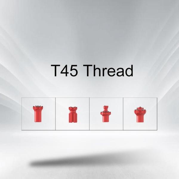 Tungsten Carbide Button T45 Threaded Shank Drill Bits