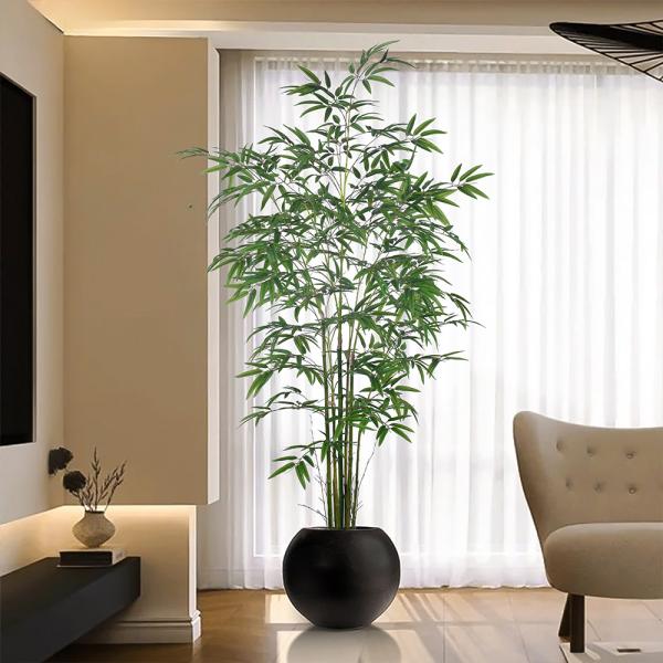 Wholesale Artificial Bamboo Plant Tree With Plastic Pot For Decor, Apartment Or Office– Realistic Fake Indoor Plants For Living Room, Bedroom, Bathroom, Entryway – Faux Greenery For DéCor