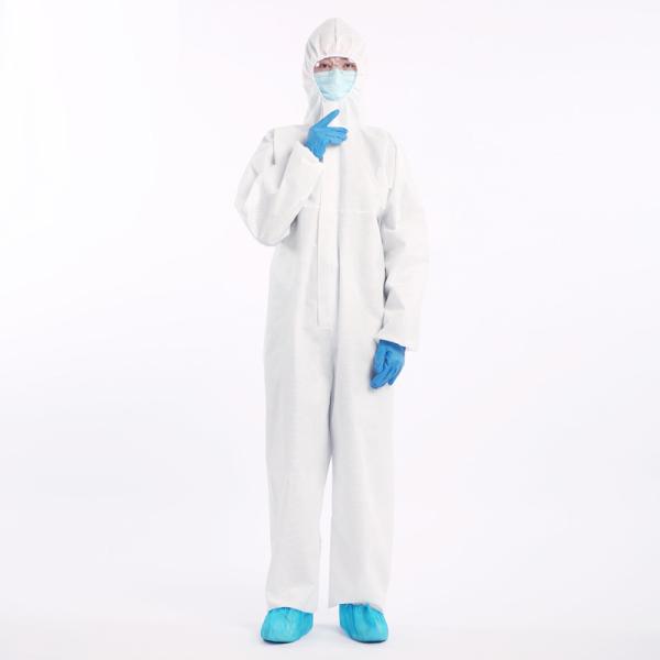 White Surgical Disposable Protective Coverall Nonwoven Microporous Film