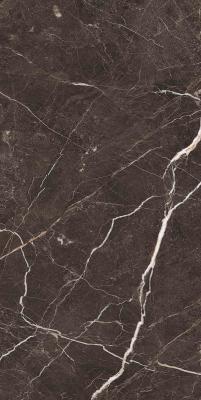 Polished Glazed Porcelain Floor Tile Glossy Marble Look Brown Color 600x1200mm