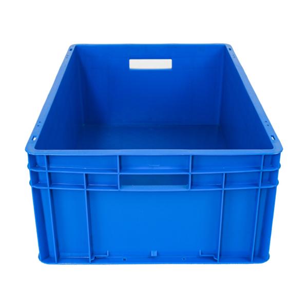 Customized Logo Plastic Turnover Crates with Lid for Heavy Duty Storage and Transport