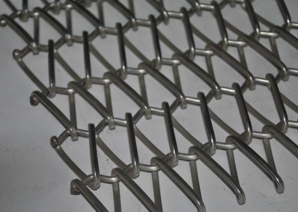 Correia transportadora de aço inoxidável espiral lisa para o forno, correia da malha do metal