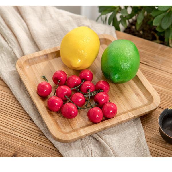 Rectangular Japanese Wooden Tray Ideal for Serving Tea Water Cups and End Plates