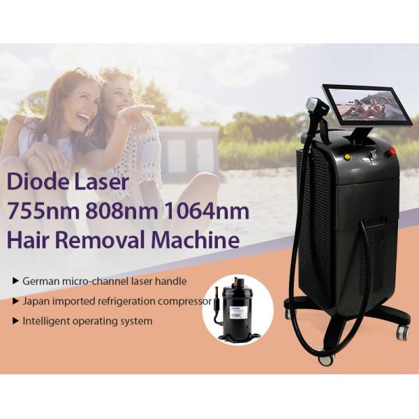 Ice Titanium 755nm 808nm 1064nm Diode Laser Hair Removal Machine For Beauty Salon