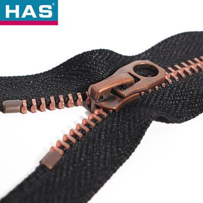 Durable Brass Separating Zippers Corn Teeth 2 Way Coat Zipper Corrosion Resistant
