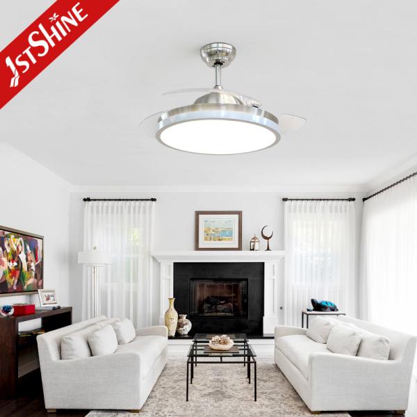 3 Pc de plástico dobrável retrátil ventilador de teto luz 42 polegadas Smart Remote