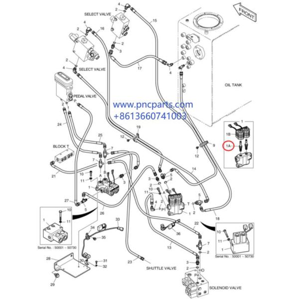 Части экскаватора соленоида S225LC-V Doosan DX225LC Doosan катышкы K9007363