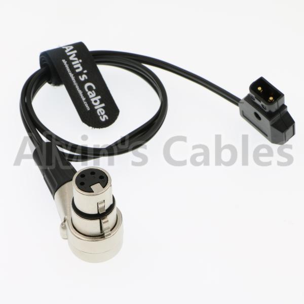 Torneira do luxo D dos cabos de Alvin ao cabo distribuidor de corrente fêmea de ângulo direito do Pin de XLR 4 para o monitor da câmera de ARRI