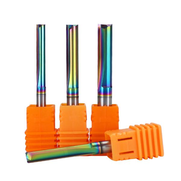 YingBa Custom Coated 2-Flute Wood Bit Carbide End Milling Cutter para el tallado de madera OEM soportado