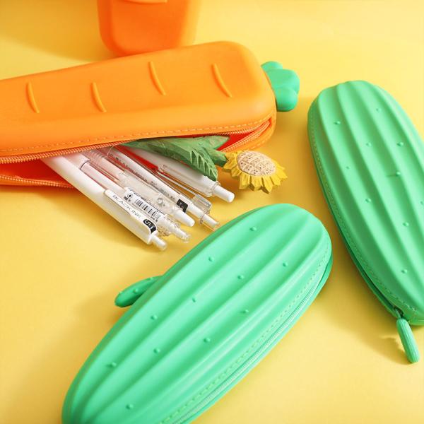 Капсула для карандашей Красочный силиконовый водонепроницаемый карандаш Сумка для карандашей Эстетическая легкая портативная сумка для карандашей Стильные школьные принадлежности