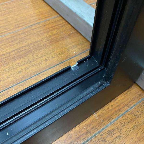 Weather Frosted Aluminium Hinged Doors Smart Electronic Lock Aluminium Pivot Door