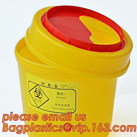 1.0L small biohazard sharps Container, bin for surgical waste with lower price, Disposable Hospital Biohazard Sharp Coll
