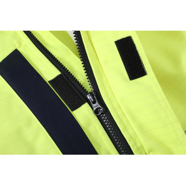 El alto fuego estático anti de la visibilidad impermeabiliza la chaqueta de la seguridad de la protección del arco voltaico para la industria eléctrica