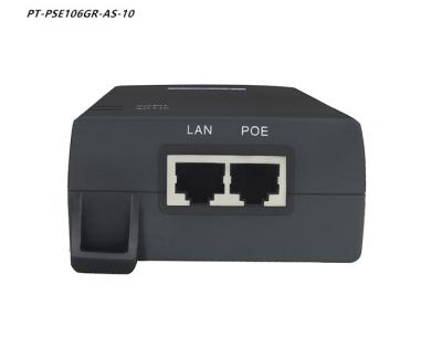 OEM IP40 Metal Gigabit 60 Watt PoE Injector Single Port 10/100/1000Mbps