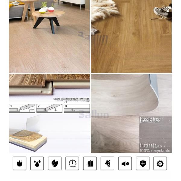 Unilin Click SPC пол экологически чистый каменный плитка LVT виниловый пол для кухни