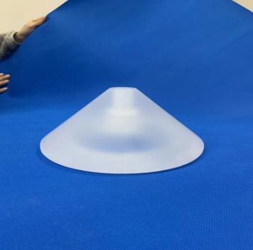 高温用石英ガラス加工品、フロスト石英ガラス、穴あき部品