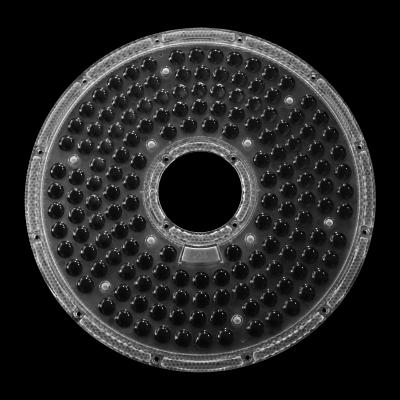 Pc Material 3030 e 2835 Leds High Bay Light Lens para luminárias industriais