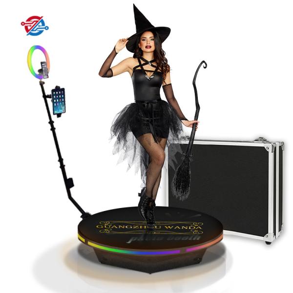 350kg Load 360 Rotating Photo Booth 85cm Selfie Wedding Intelligent Operation Machine