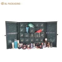 XL Emballage Boîte cadeau personnalisée Emballage Boîte calendrier de l'avent Cmyk personnalisé 24 25pcs Nouvel an Impression complète Pour les cosmétiques soins de la peau Beauté cadeau de Noël Boîte de tiroir