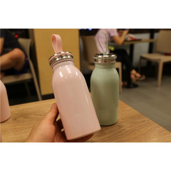 Colorful 350ml Stainless Steel Flask Bottle , Promotional Vacuum Insulated Bottle